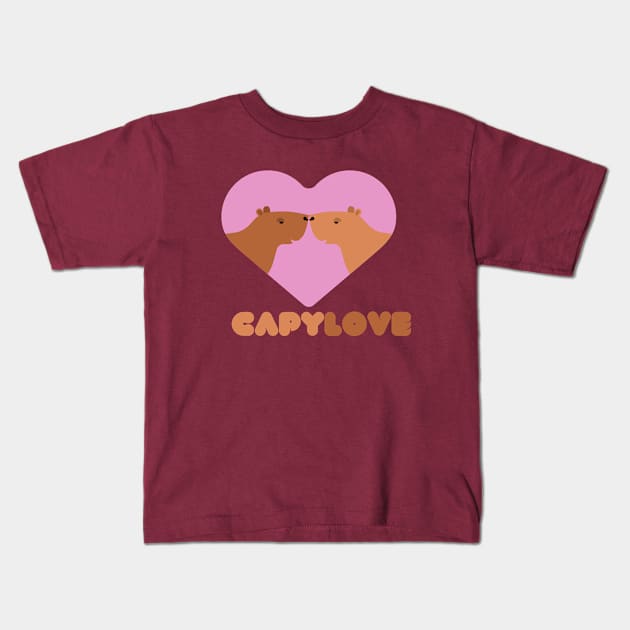 Capylove Kids T-Shirt by Z And Z